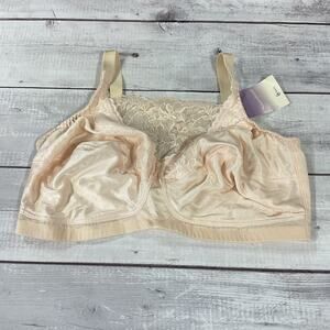 Trulife Naturalwear Mastectomy Bra Womens 42DDD Nude‎ Cami Style Wireless 4019